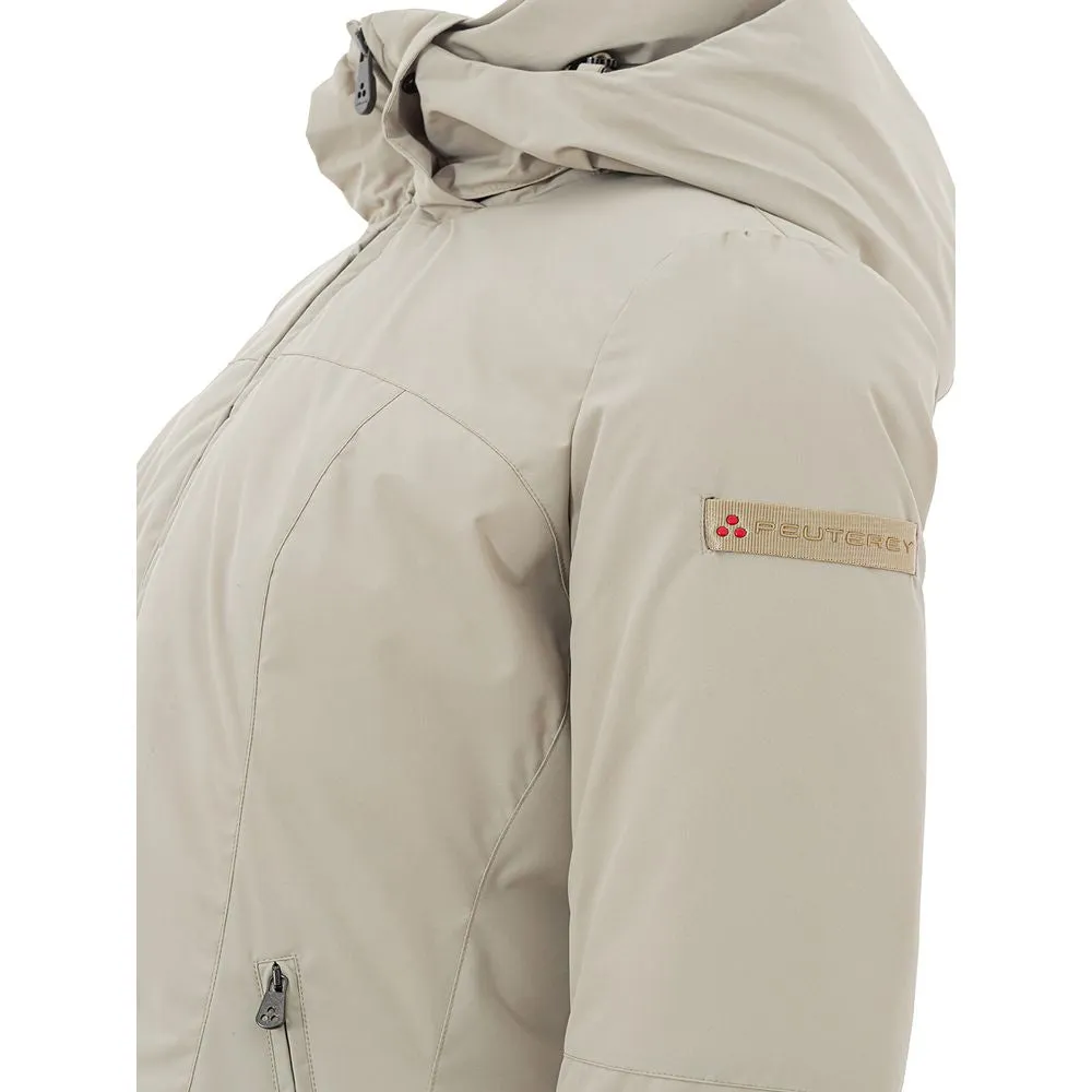 Beige Polyester Women Jacket sold by Louxly product image thumbnail 4