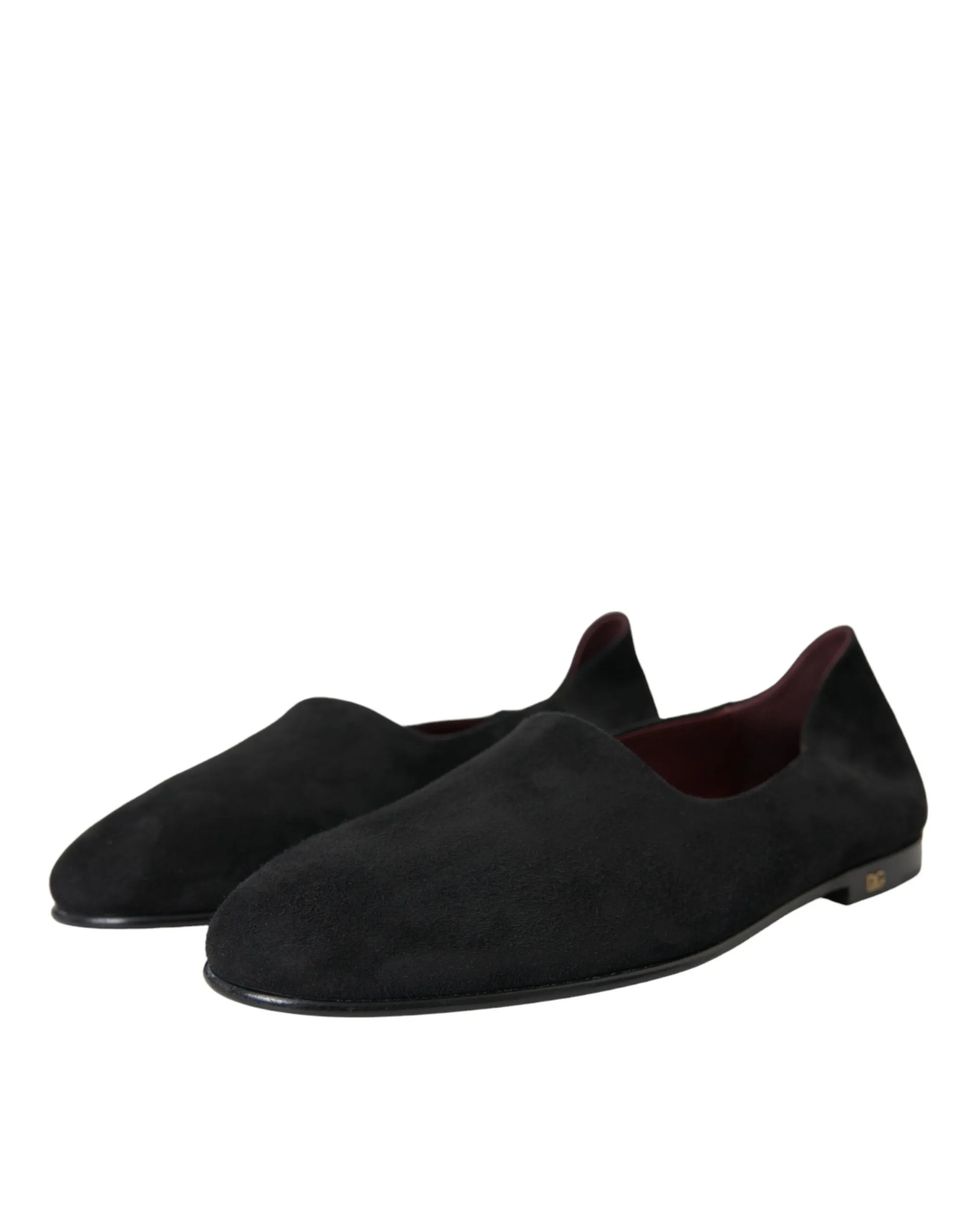 Black Suede Loafers Formal Dress Slip On Shoes sold by Louxly product image thumbnail 3
