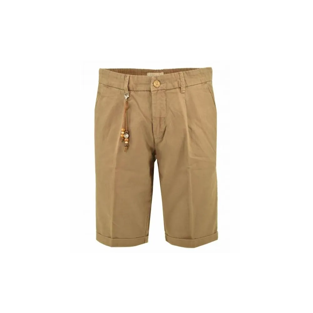 Chic Brown Cotton Bermuda Shorts sold by Louxly