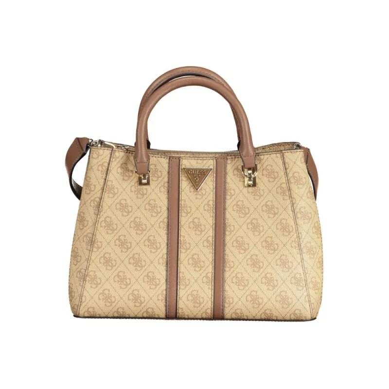 Beige Polyethylene Handbag sold by Louxly