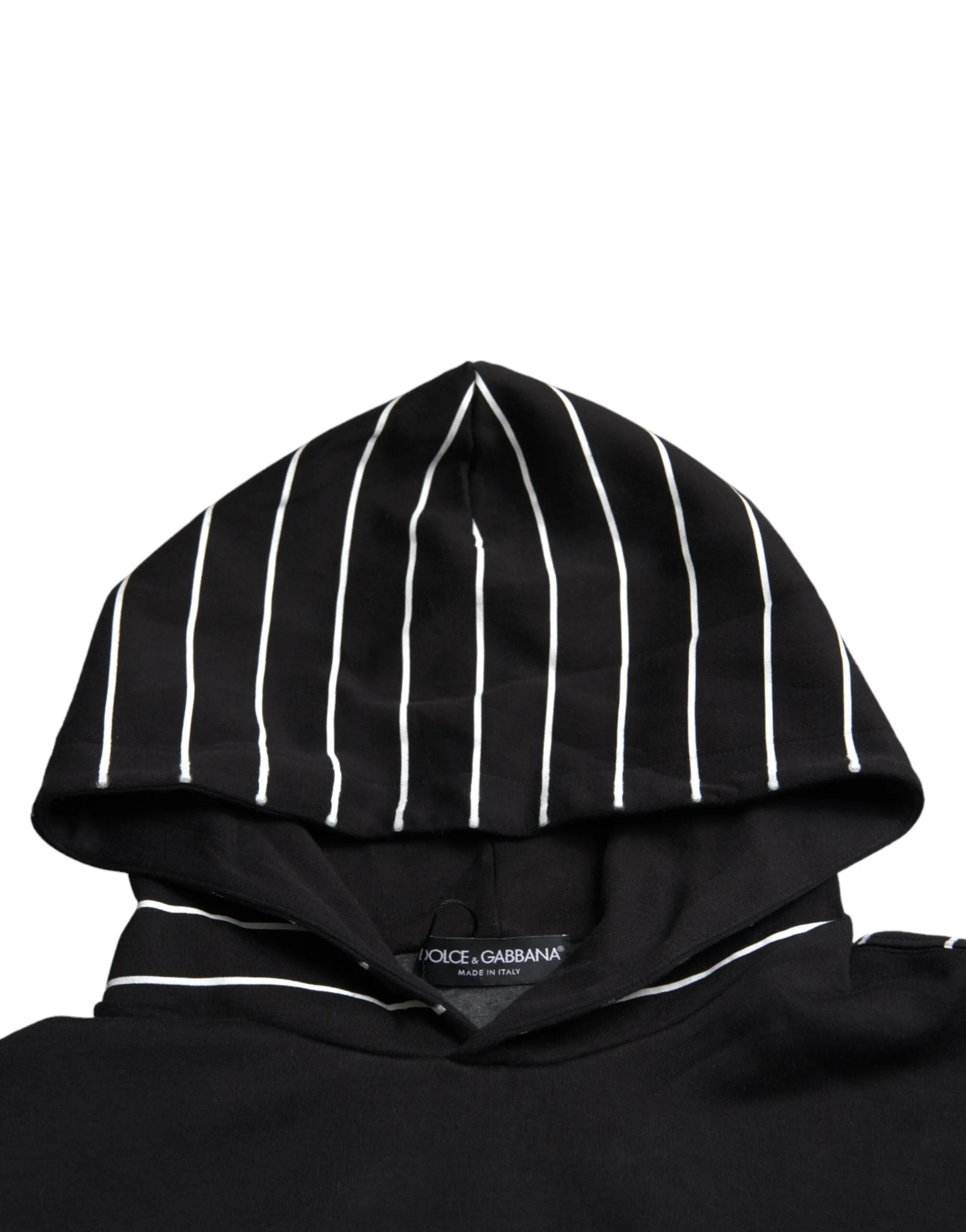 Black Patchwork Hooded Sweatshirt Sweater sold by Louxly product image thumbnail 3