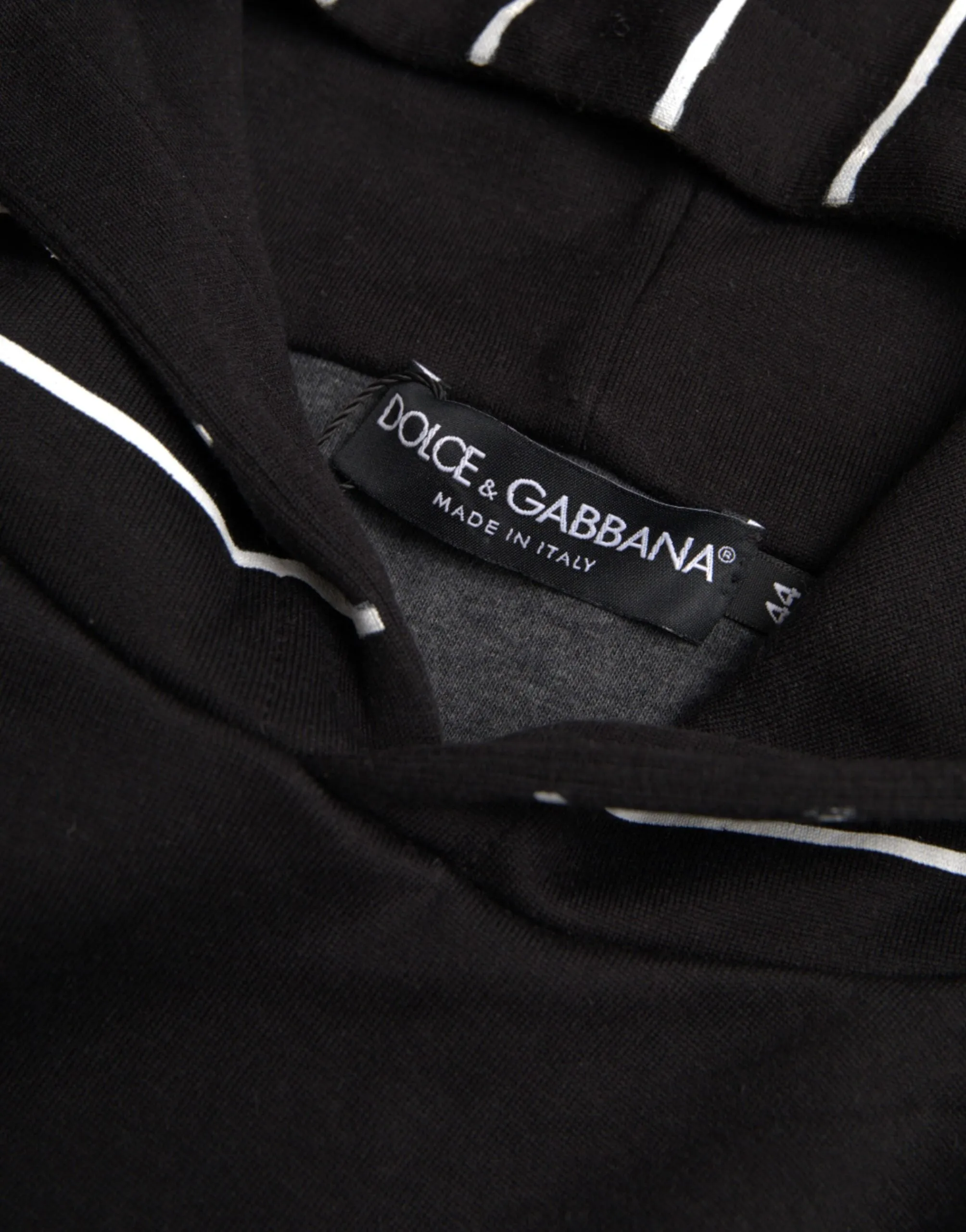 Black Patchwork Hooded Sweatshirt Sweater sold by Louxly product image thumbnail 4