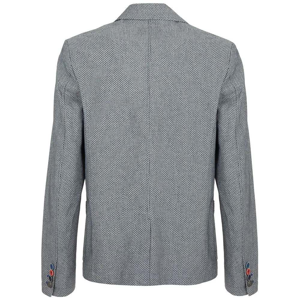 Classic Blue Check Cotton Jacket sold by Louxly product image thumbnail 2