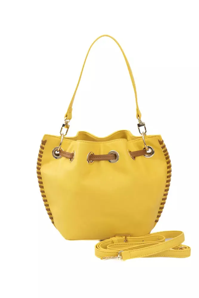 Yellow Polyurethane Women Crossbody Bag sold by Louxly product image thumbnail 3