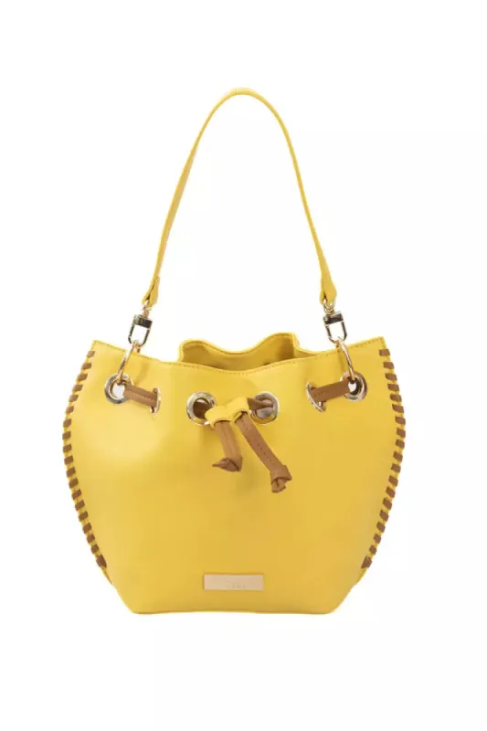 Yellow Polyurethane Women Crossbody Bag sold by Louxly