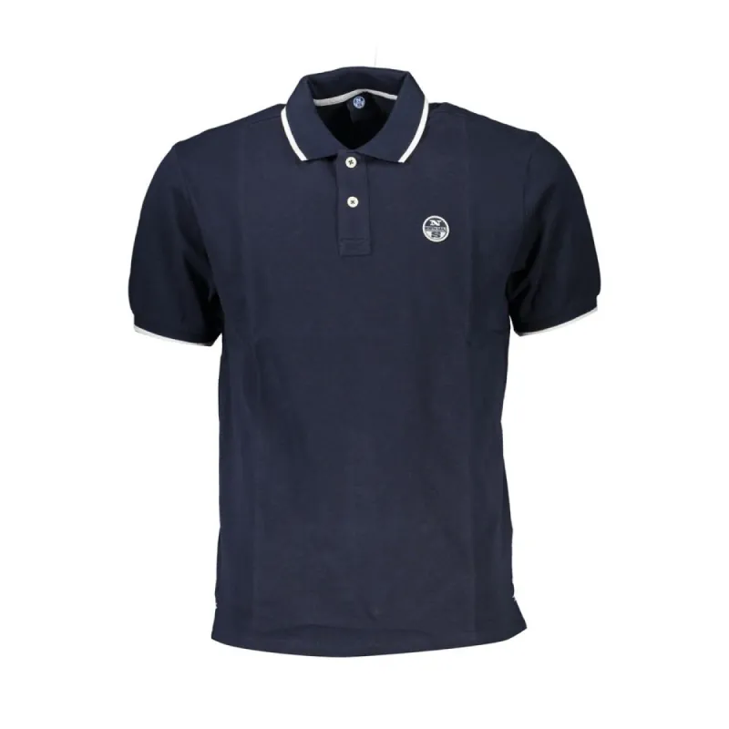 Blue Cotton Polo Shirt sold by Louxly