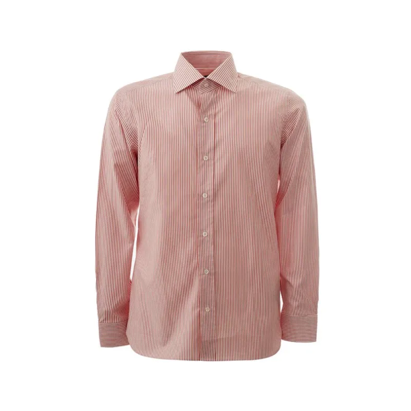 Elegant Pink Cotton Shirt for Men sold by Louxly