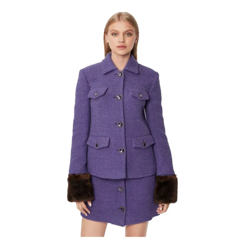 Purple Cotton Suits & Blazer sold by Louxly