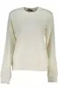 Chic Organic Cotton White Crewneck Sweater sold by Louxly