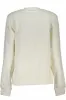 Chic Organic Cotton White Crewneck Sweater sold by Louxly