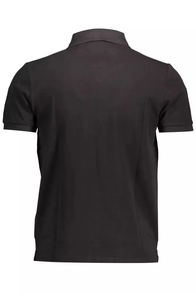 Black Cotton Men Polo Shirt sold by Louxly product image thumbnail 2