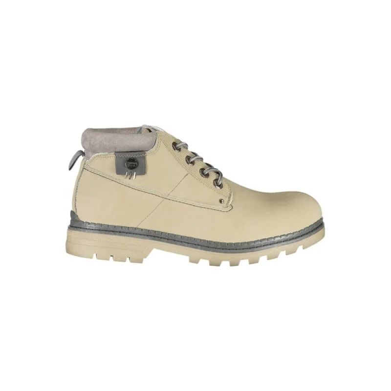 Beige Polyester Boot sold by Louxly