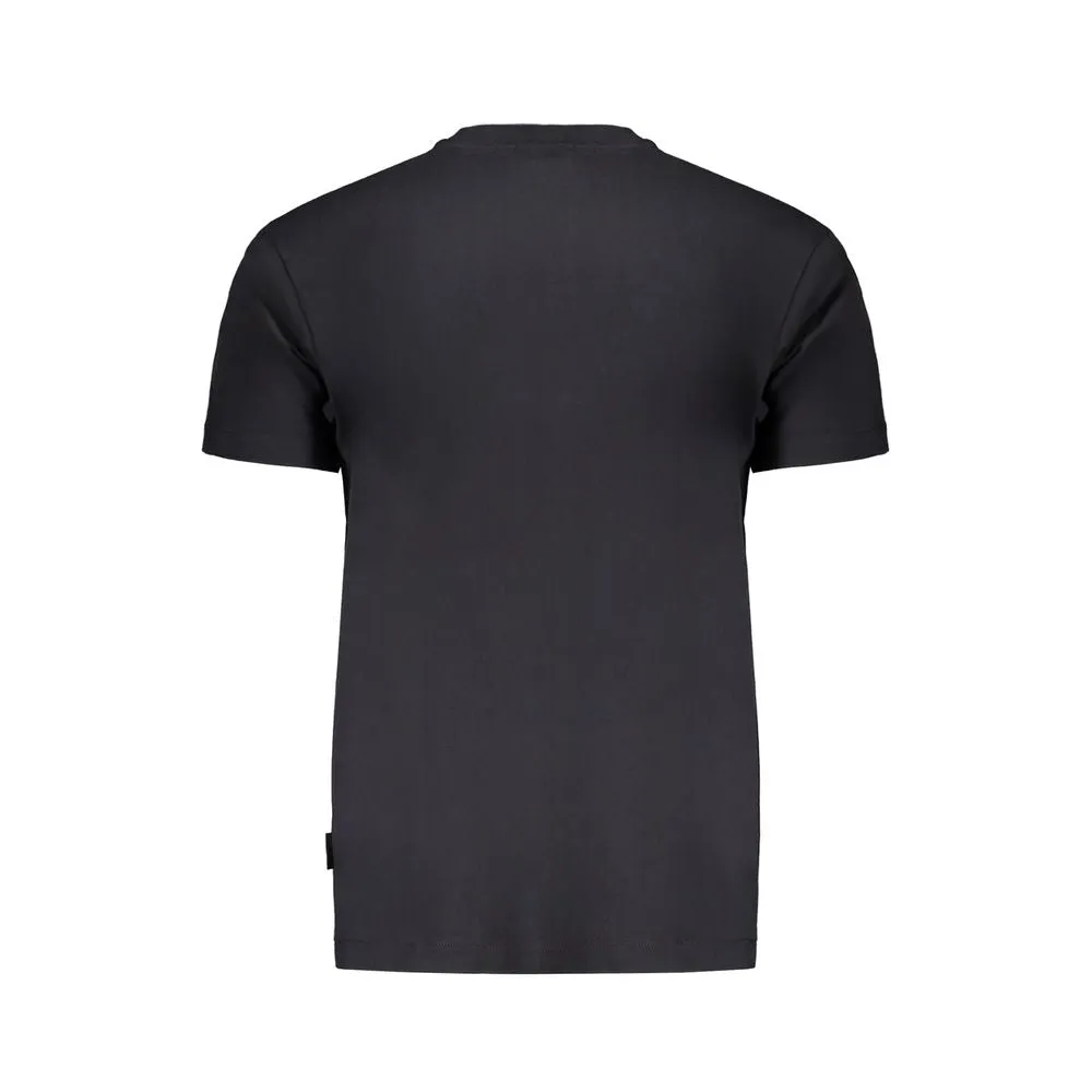 Black Cotton T-Shirt sold by Louxly product image thumbnail 2