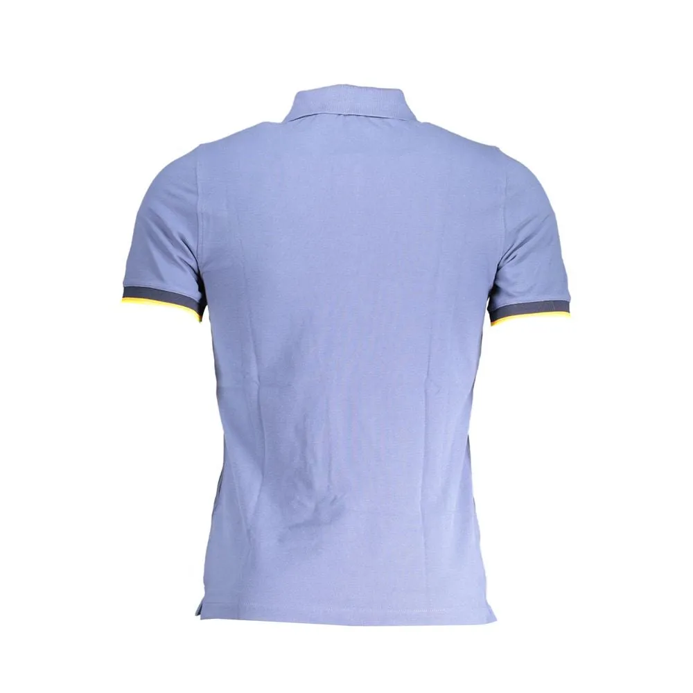 Blue Cotton Polo Shirt sold by Louxly product image thumbnail 2