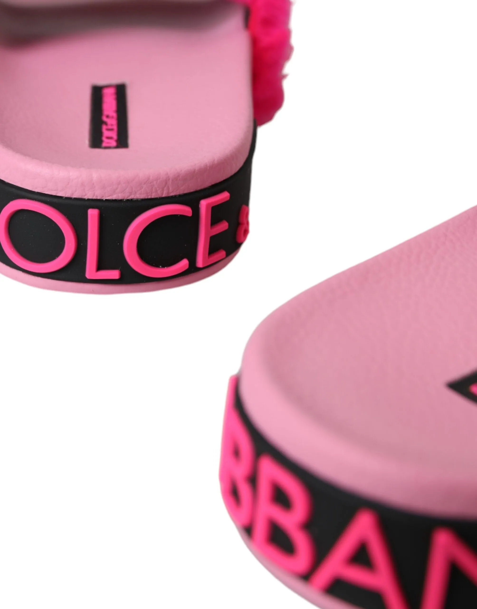 Multicolor Embroidered Fur Slides Sandals Shoes sold by Louxly product image thumbnail 5