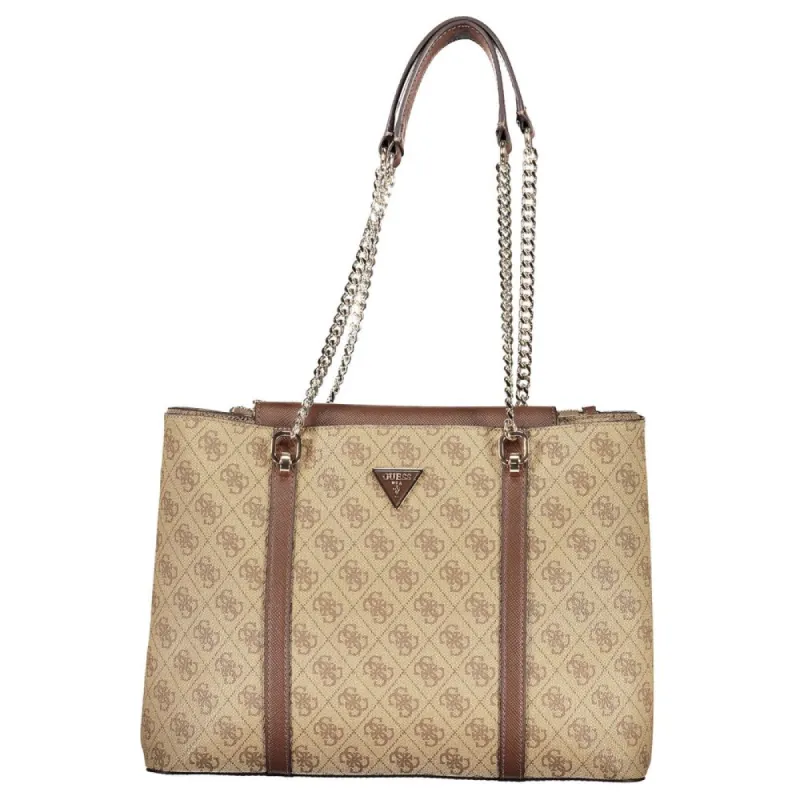 Brown Polyethylene Handbag sold by Louxly