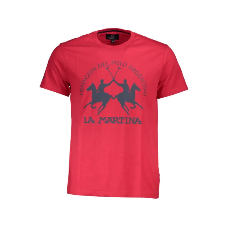 Red Cotton Men T-Shirt sold by Louxly
