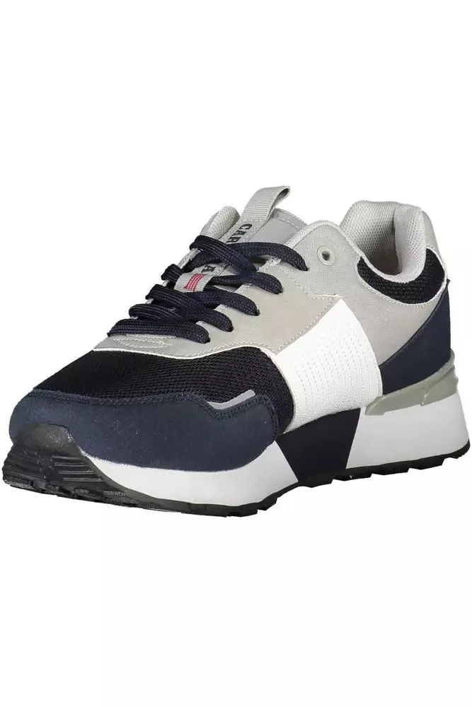 Sleek Blue Sneakers with Contrasting Details sold by Louxly product image thumbnail 3