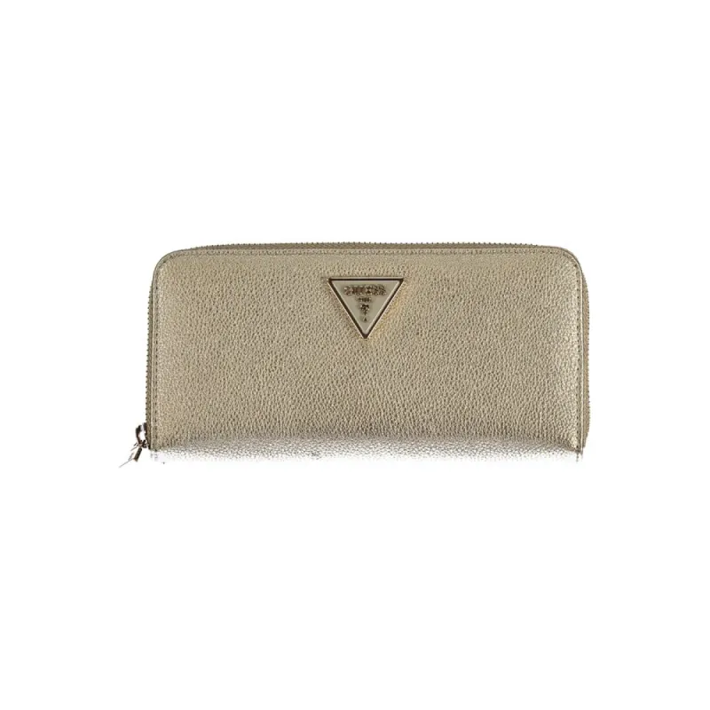 Elegant Gold Meridian Zip Wallet sold by Louxly
