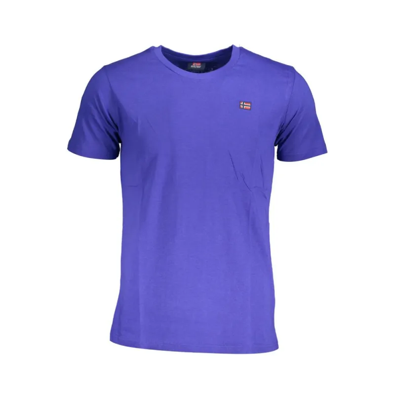 Blue Cotton T-Shirt sold by Louxly