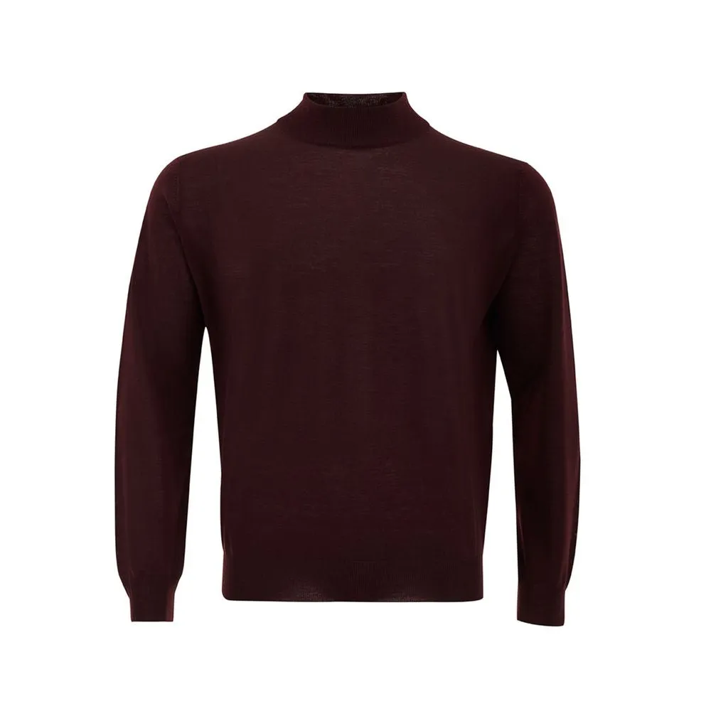 Elegant Red Woolen Luxury Sweater for Men sold by Louxly