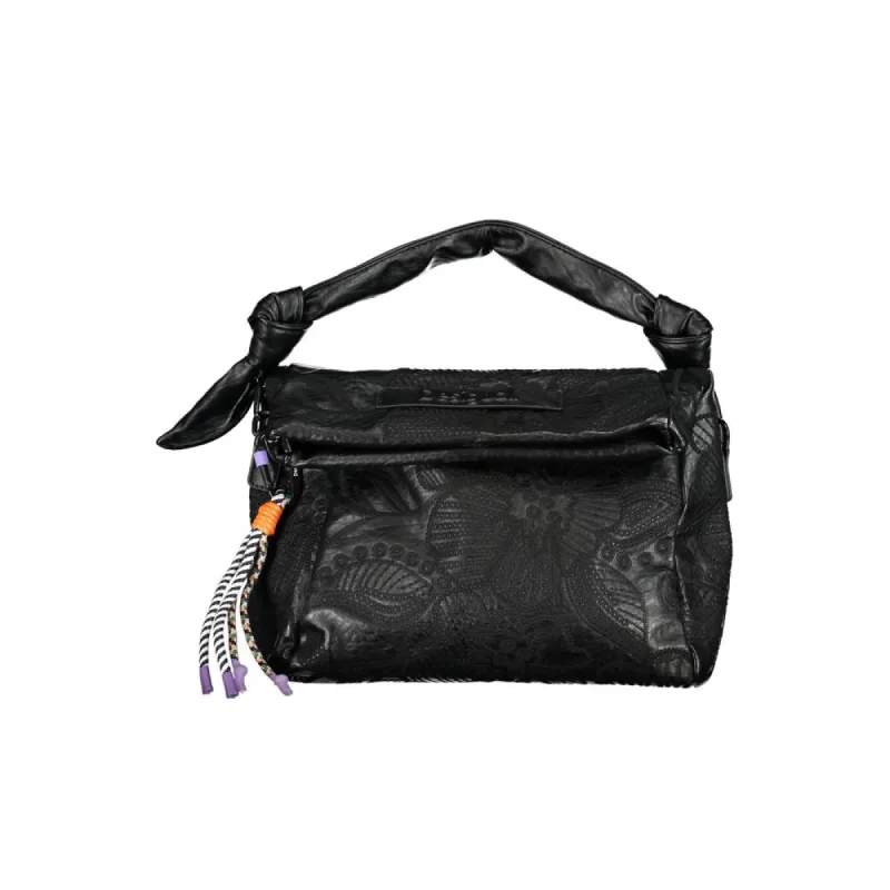 Black Polyethylene Handbag sold by Louxly