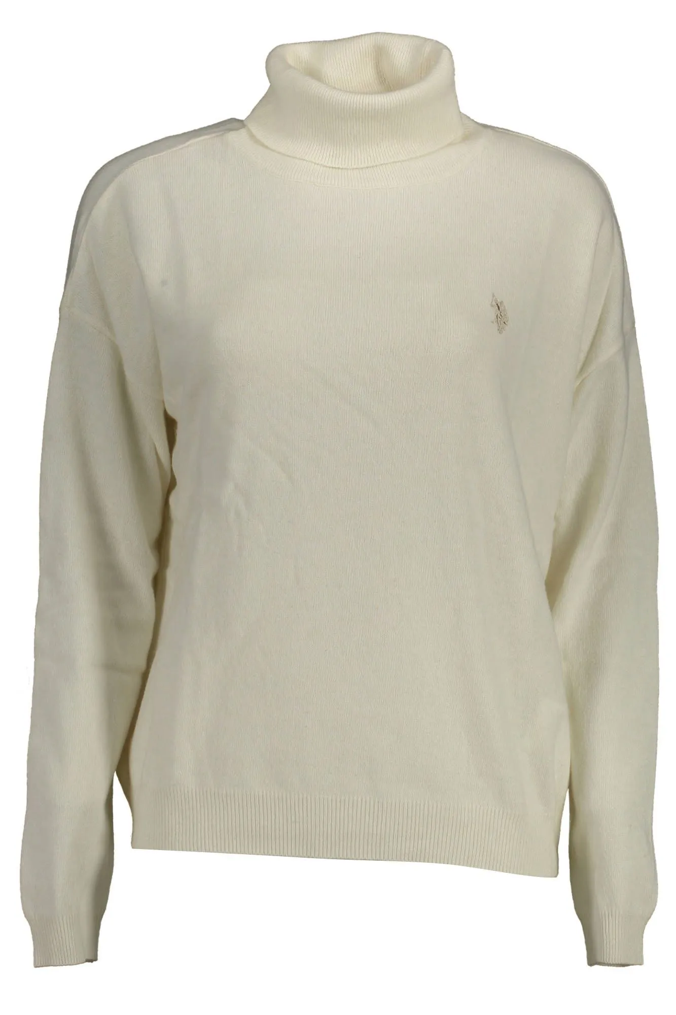 Elegant Turtleneck Sweater With Embroidered Logo sold by Louxly