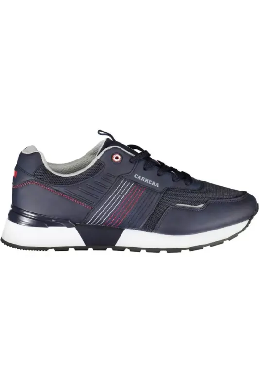 Blue Eco Leather Men Sneaker sold by Louxly