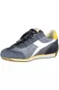 Blue Leather Women Sneaker sold by Louxly
