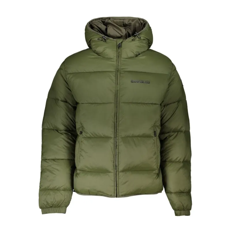 Eco-Conscious Green Hooded Jacket sold by Louxly