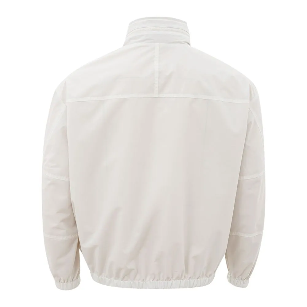 Beige Polyamide Jacket for the Modern Man sold by Louxly product image thumbnail 5