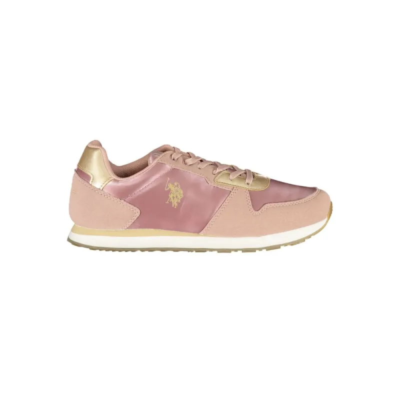 Pink Polyester Sneaker sold by Louxly