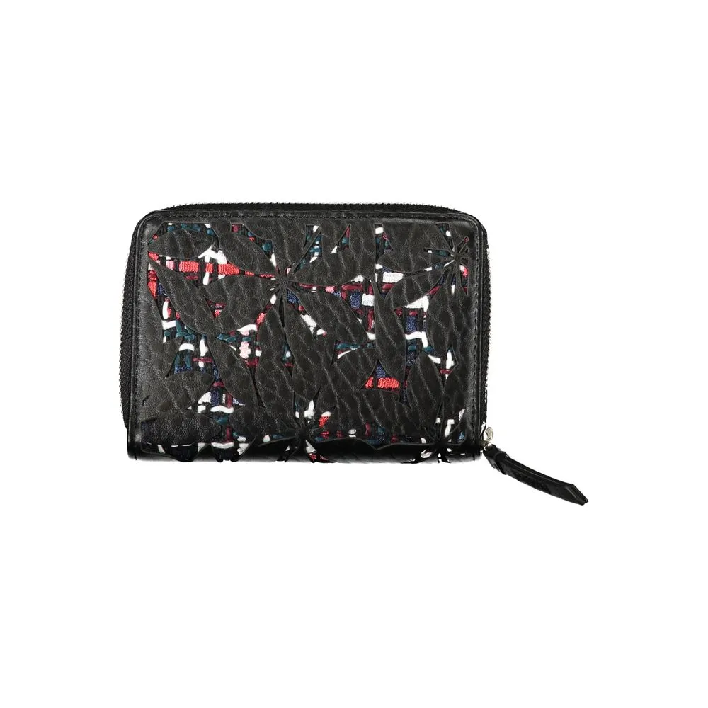 Elegant Black Zip Wallet with Contrasting Accents sold by Louxly product image thumbnail 2