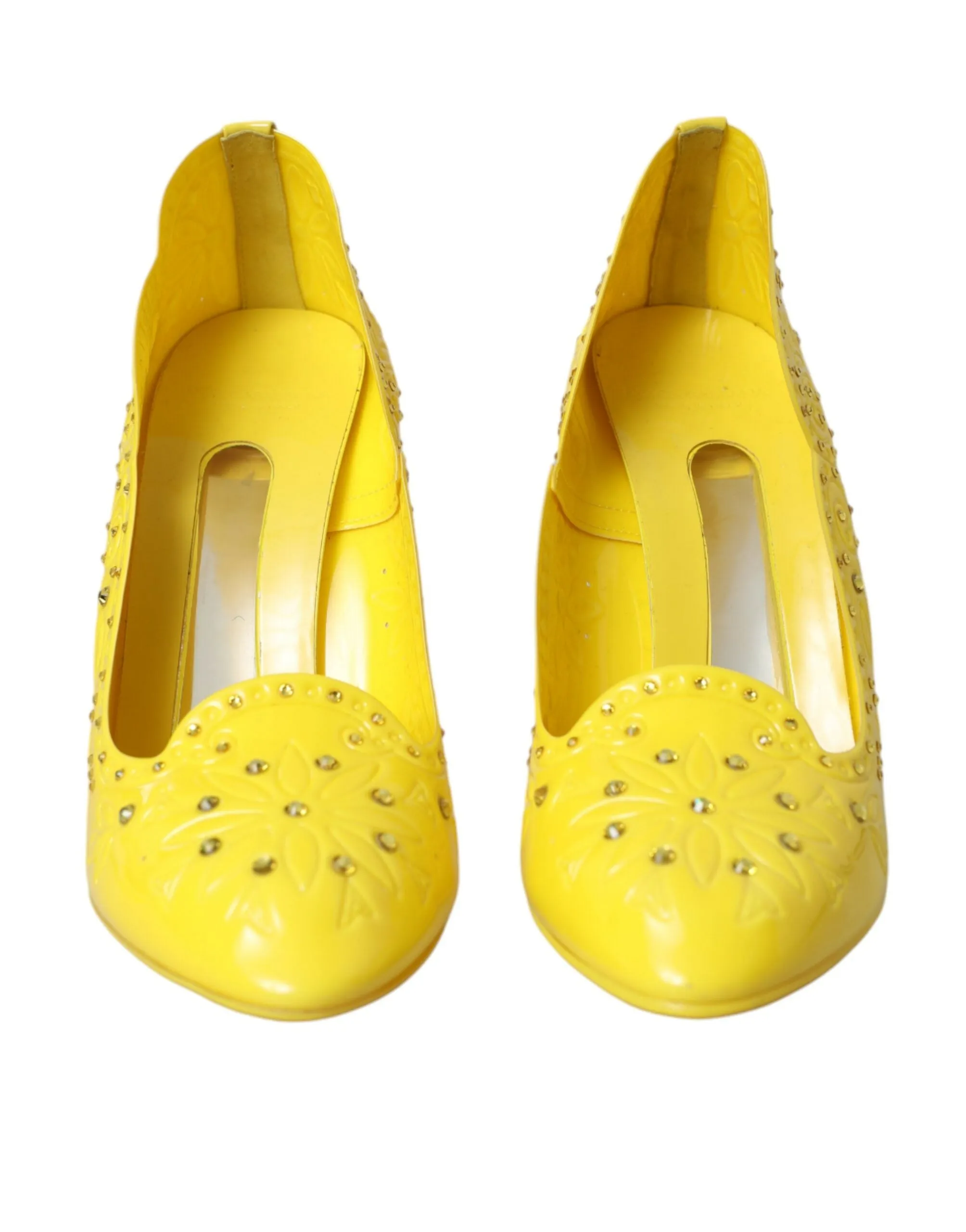 Yellow Crystal CINDERELLA Heels Pumps Shoes sold by Louxly product image thumbnail 2