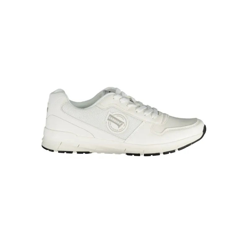 White Polyester Sneaker sold by Louxly