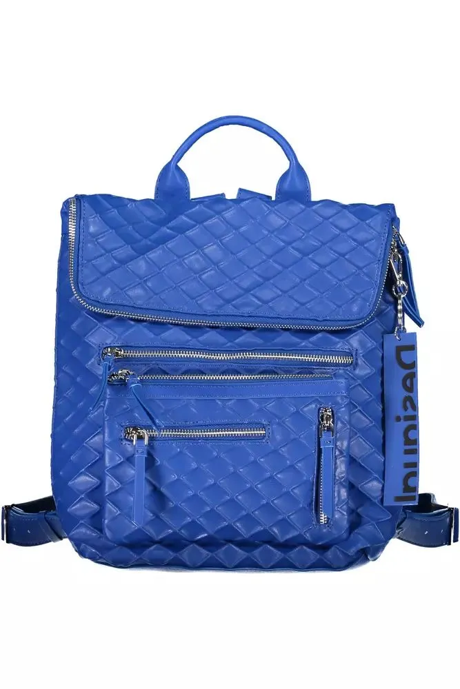 Blue Polyethylene Women Backpack sold by Louxly