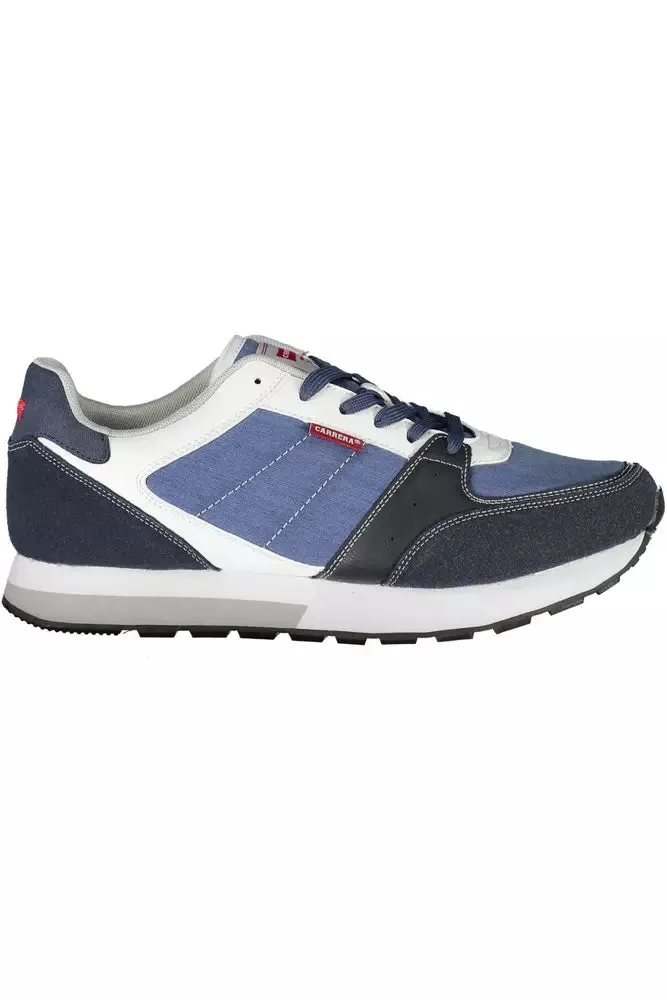 Blue Eco Leather Men Sneaker sold by Louxly