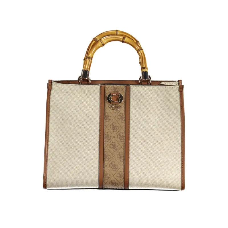 Beige Cotton Handbag sold by Louxly