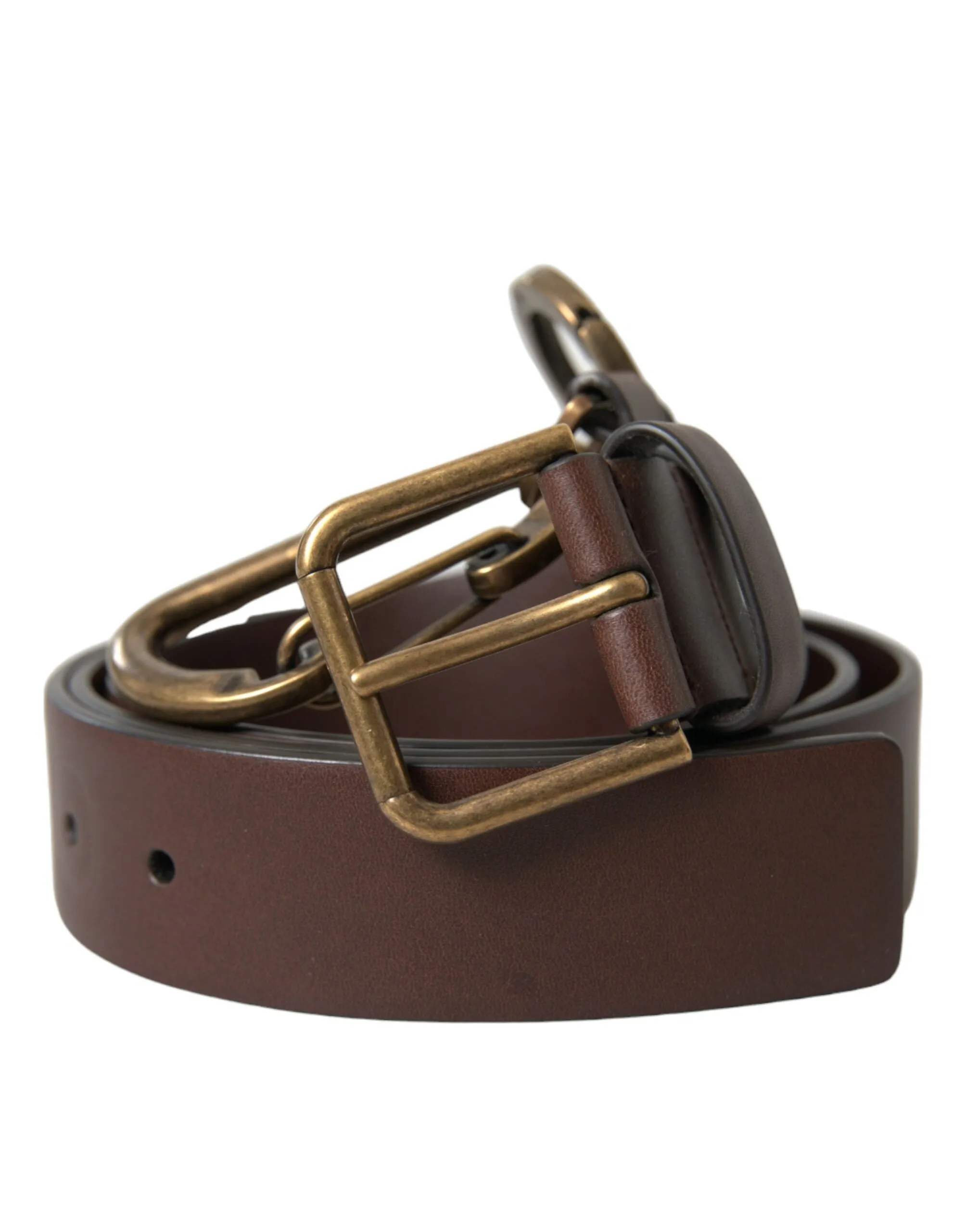 Elegant Calf Leather Belt with Metal Buckle Closure sold by Louxly