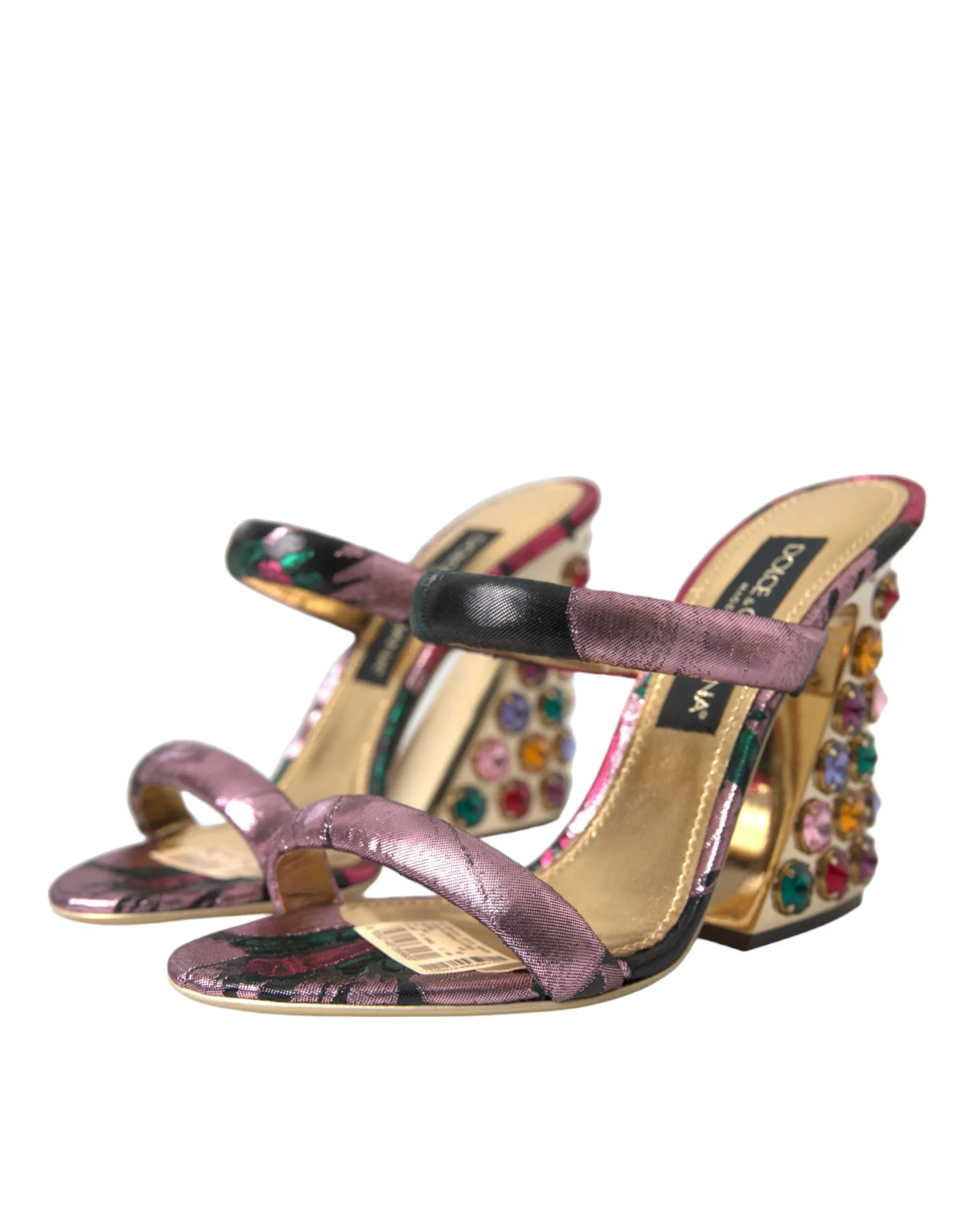 Multicolor Jacquard Crystals Sandals Shoes sold by Louxly product image thumbnail 3