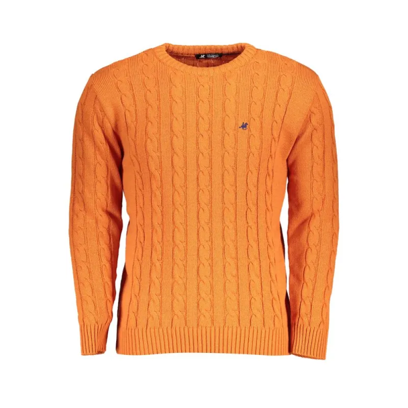 Orange Fabric Sweater sold by Louxly