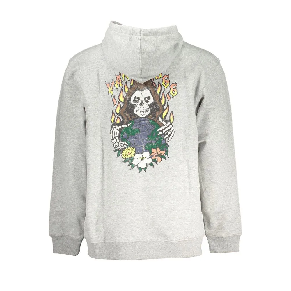 Chic Gray Fleece Hooded Sweatshirt sold by Louxly product image thumbnail 2