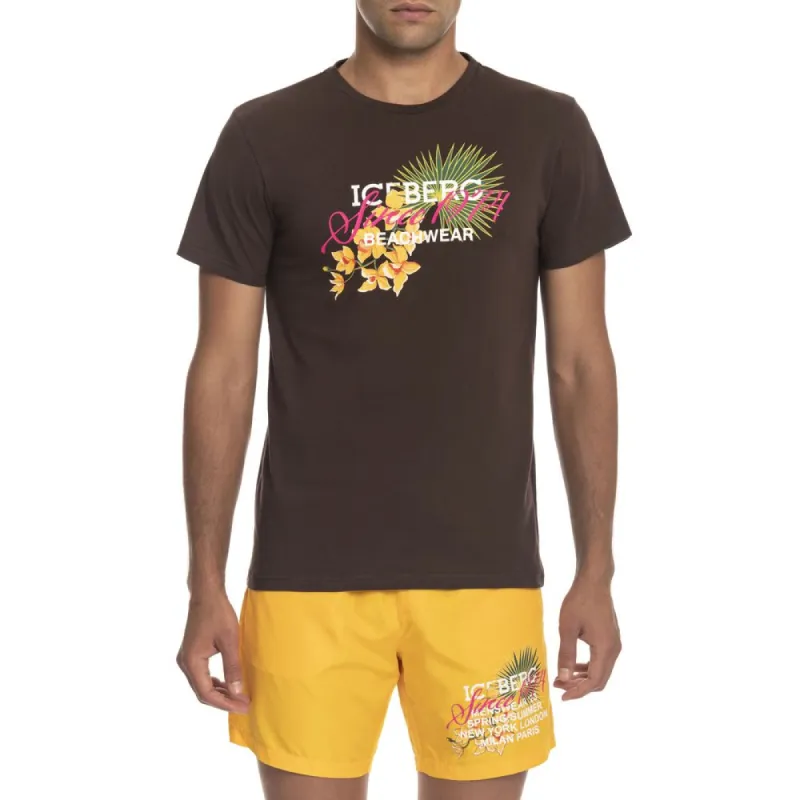 Brown Cotton T-Shirt sold by Louxly