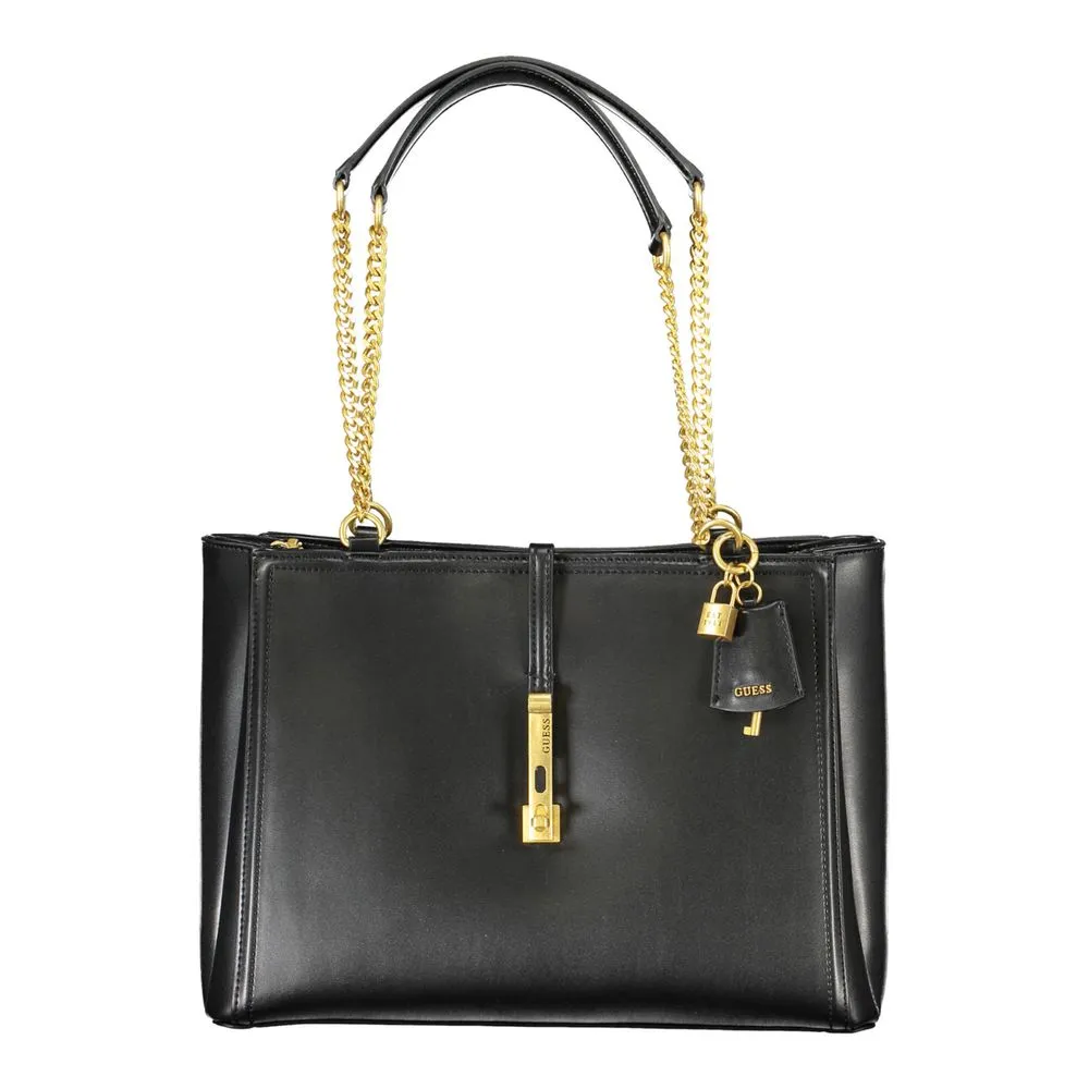 Black Polyethylene Handbag sold by Louxly
