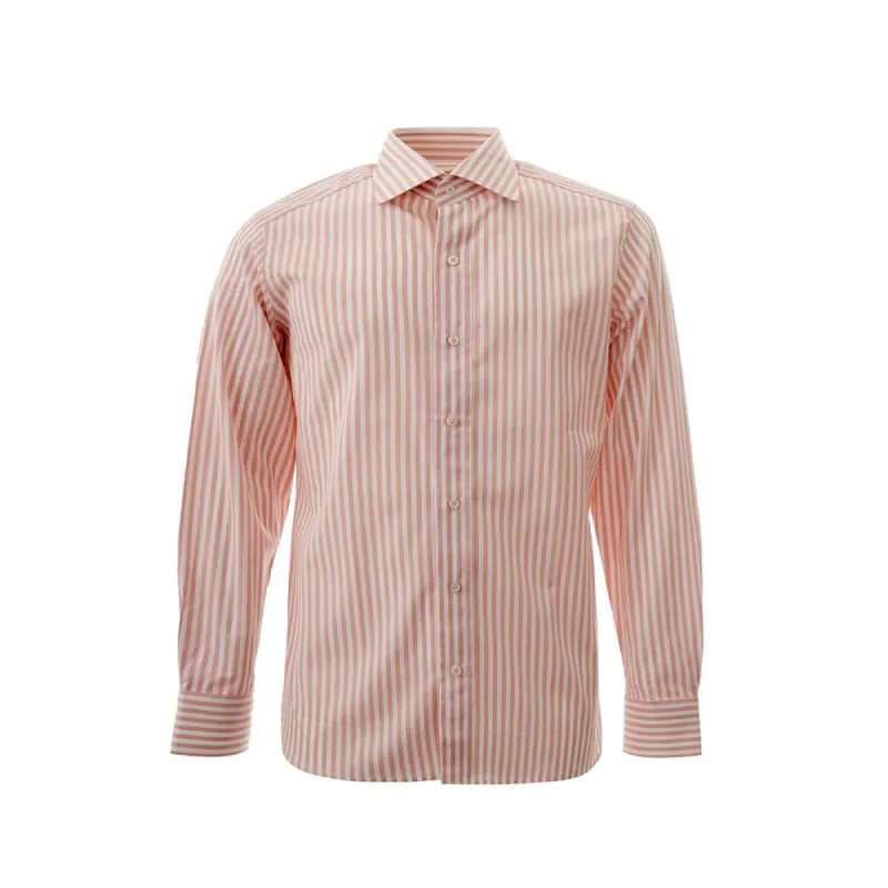 Elegant Cotton Pink Shirt for Men sold by Louxly