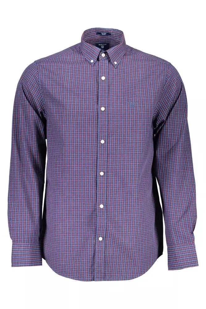 Blue Cotton Men Shirt sold by Louxly
