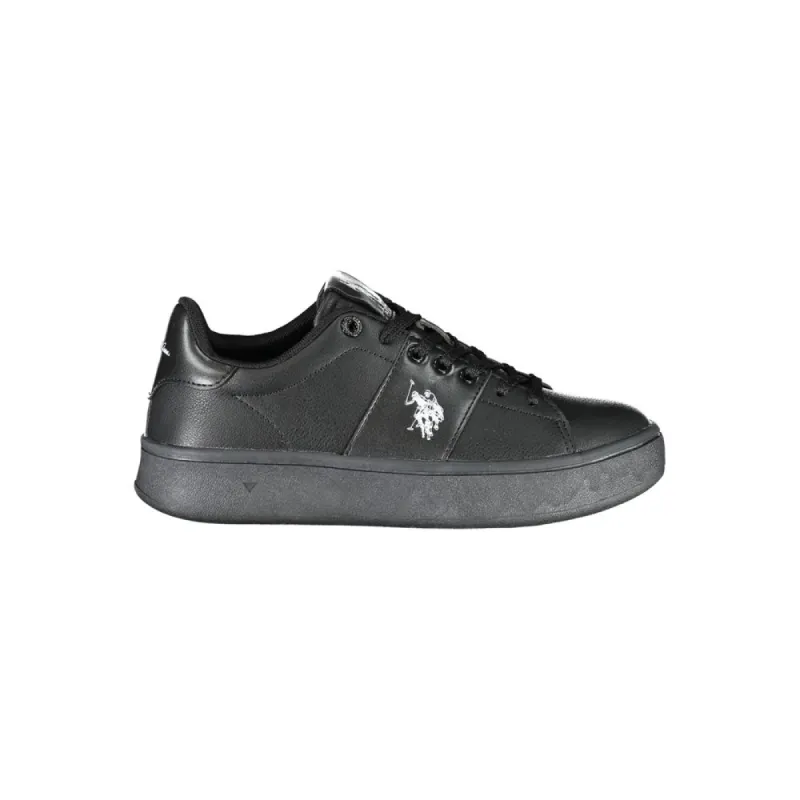 Black Polyethylene Women Sneaker sold by Louxly