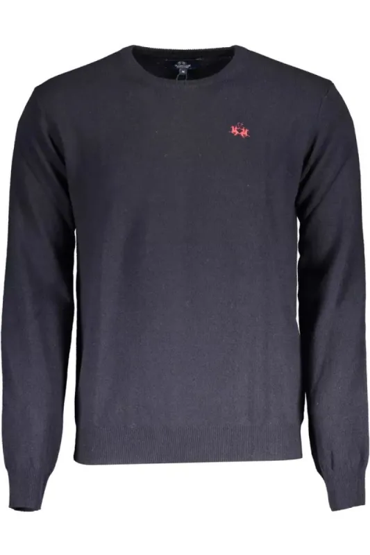 Blue Wool Men Sweater sold by Louxly