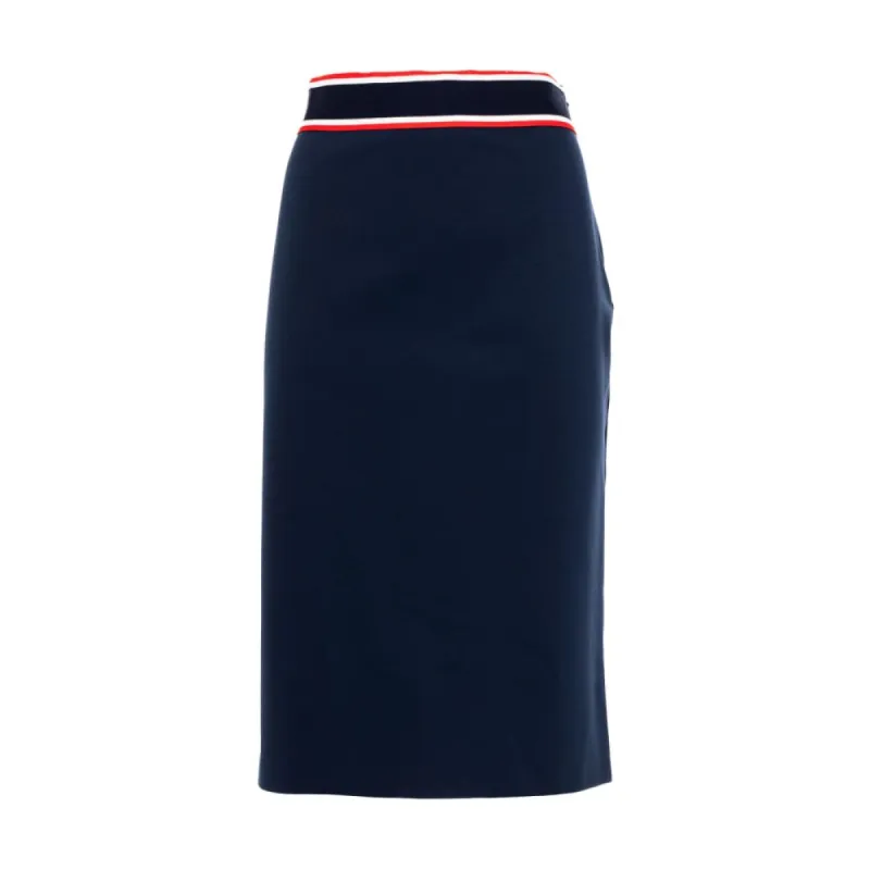 Blue Viscose Skirt sold by Louxly