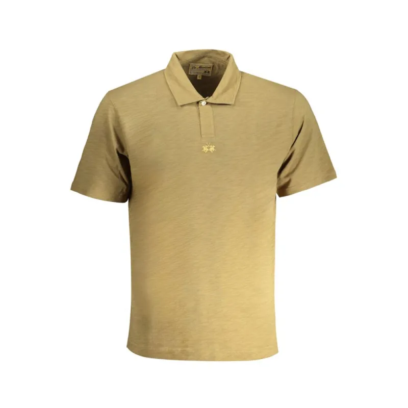 Green Cotton Polo Shirt sold by Louxly